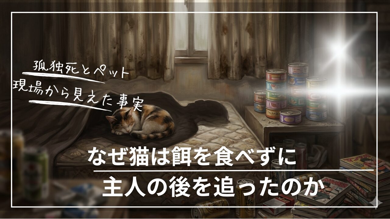 孤独死現場の猫の遺体　特殊清掃の現場