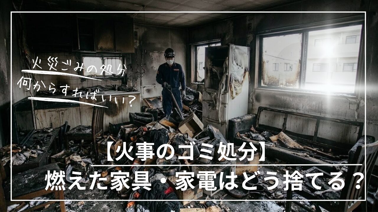 火災ごみの処分法　火災消臭　火災復旧業者