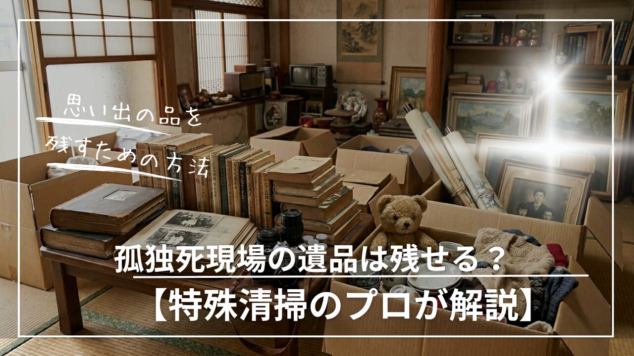 孤独死現場の遺品は残せるのか